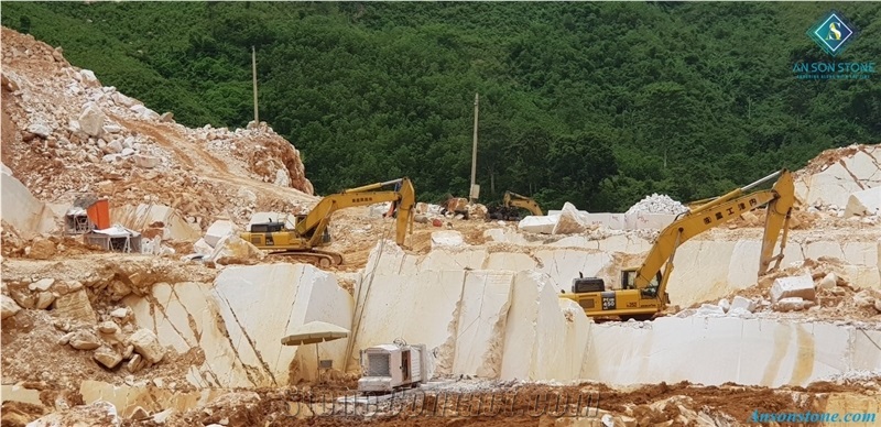 Pure White Marble Quarry