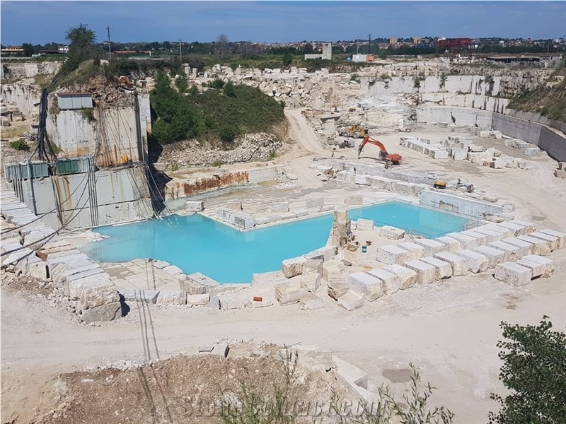 Travertino Tivoli, Travertino Romano Bianco Quarry
