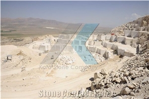 Abbas Abad White Travertine Quarry