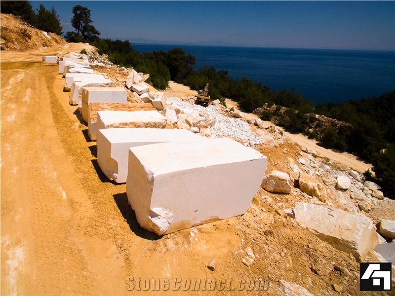 Thassos Fiorito Greco Marble Quarry