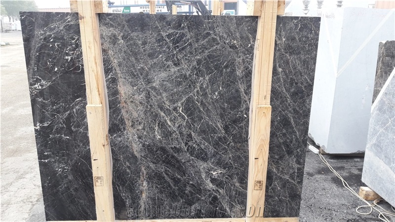 Cadirkaya Black Spider Marble Quarry