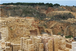 Pietra Carparo-Carparo Rosso-Pietra Carparo Rustico Quarry