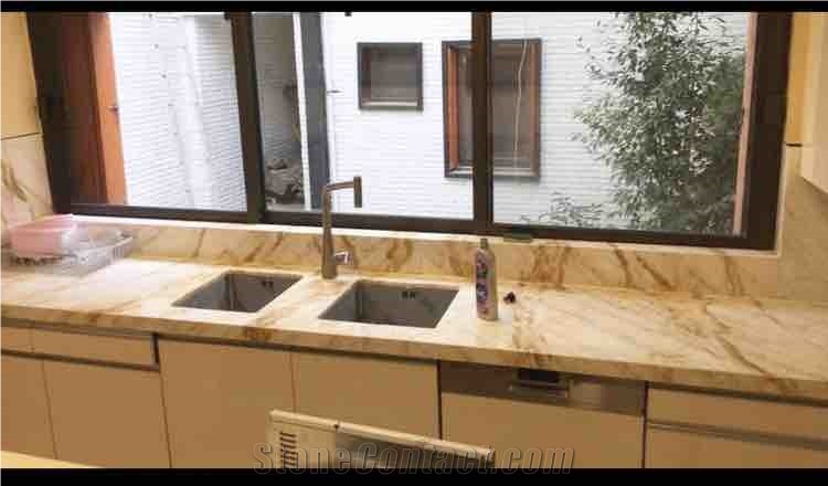 3mostone Golden White Marble Quarry