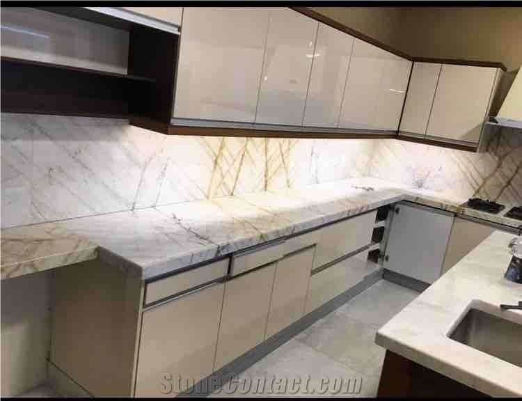 3mostone Golden White Marble Quarry