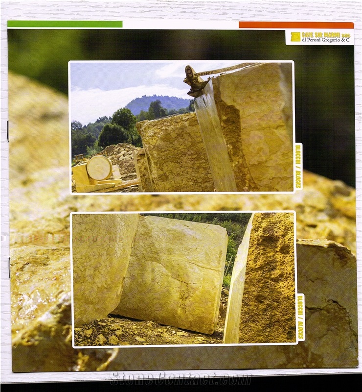 Giallo Reale Marble - Giallo Reale Rosato Marble Quarry