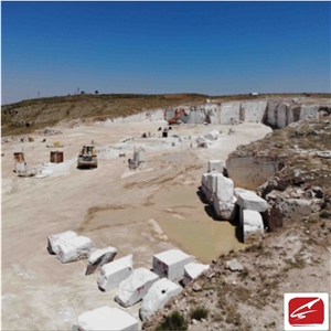 Afyon Silver Travertine Quarry-Afyonkarahisar