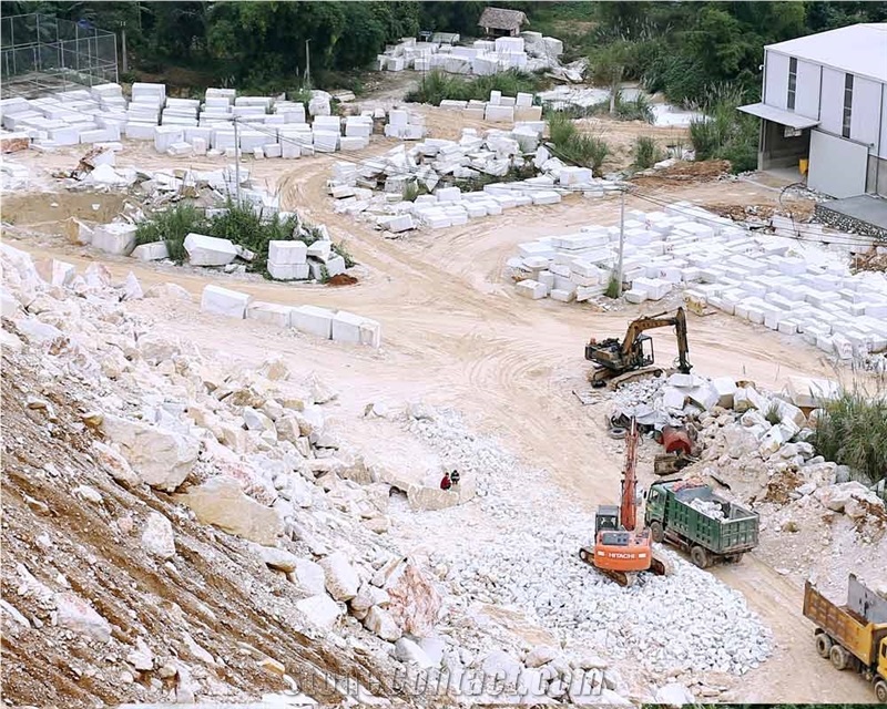 Crystal White Marble,Yen Bai White Marble Quarry