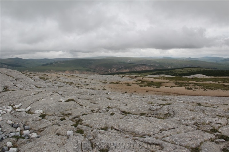 Black And White Mongolian Marble Quarry