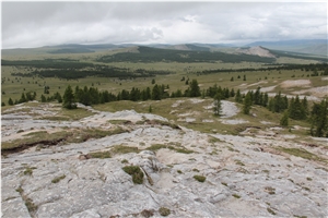 Black And White Mongolian Marble Quarry