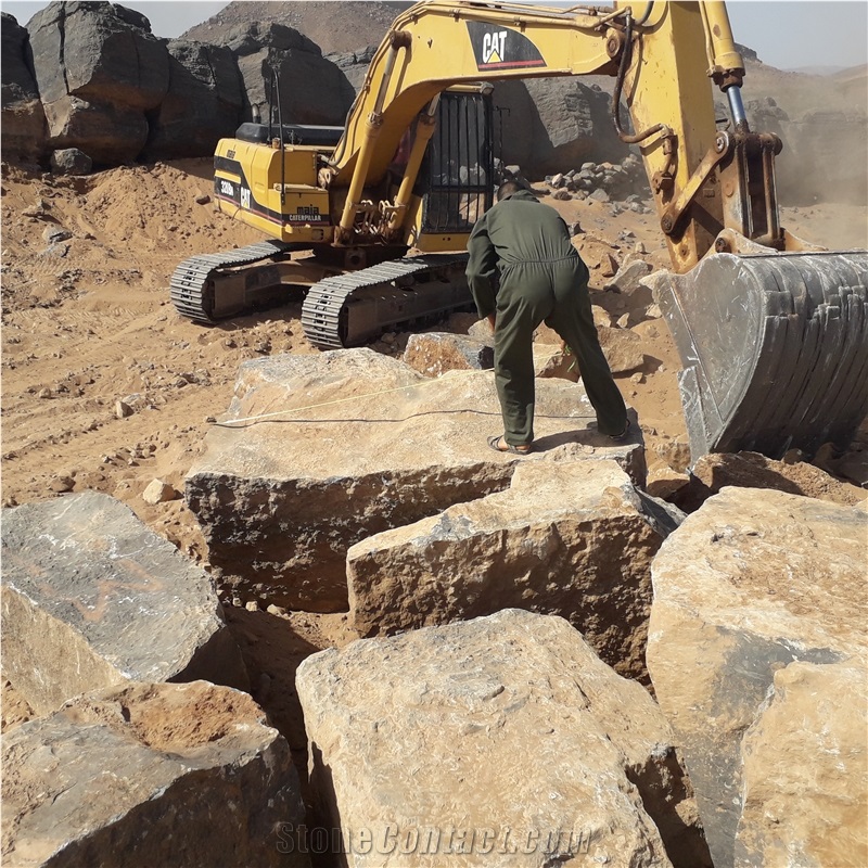 Marble Sidi Ali Tafraoute Fossil Black Marble Quarry