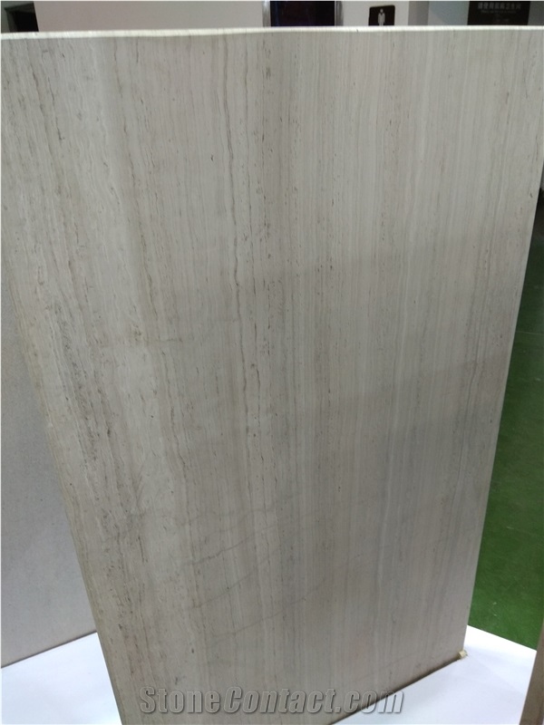 Ancient White Wood Grain Marble Quarry