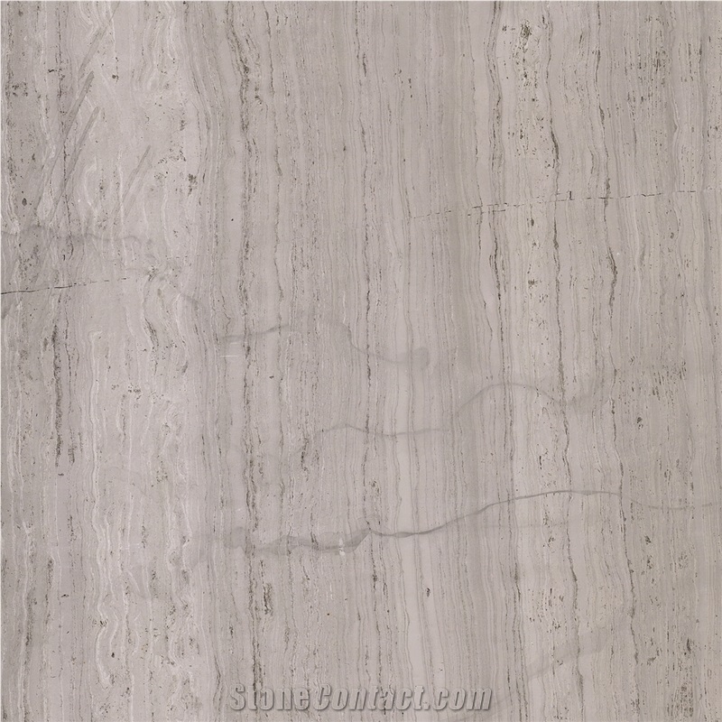 Ancient White Wood Grain Marble Quarry