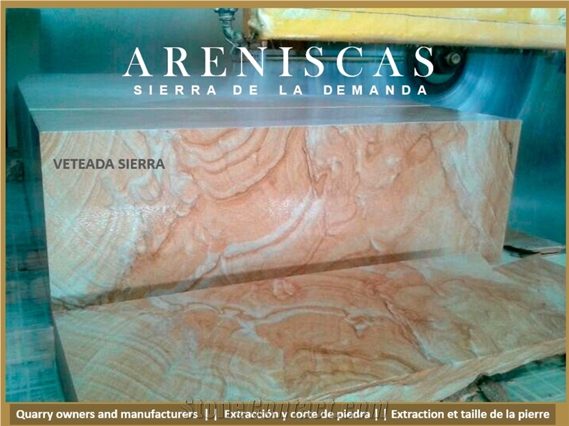 Cantera Arenisca Crema Veteada - Veined Sandstone Quarry