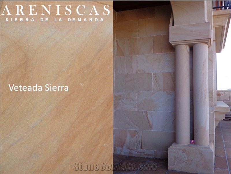 Cantera Arenisca Crema Veteada - Veined Sandstone Quarry