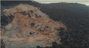 Bergama Grey Granite Quarry