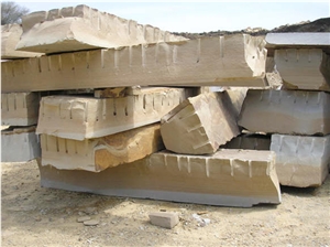 Raveena Sandstone, Buff-Mint Sandstone, India Beige Sandstone Quarry
