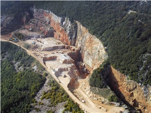 Breccia Pernice Marble Quarry- Breccia Pernice Chiara, Breccia Pernice Media,Breccia Pernice Scura