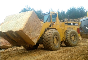 Cantera Arenisca Crema Veteada - Veined Sandstone Quarry