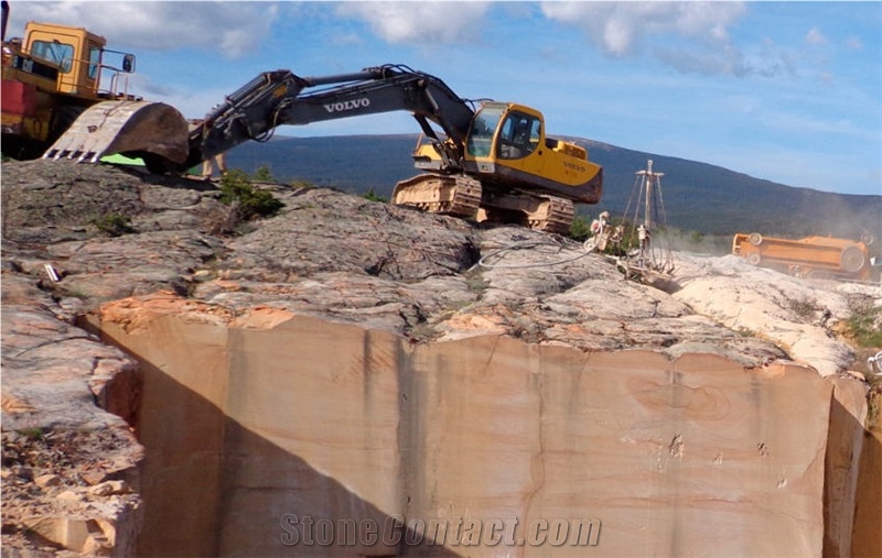 Cantera Arenisca Dorada Sierra - Buff Beige Sandstone Quarry
