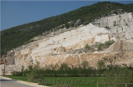 Cava Bolla-Botticino Semi Classico, Botticino Fiorito Classico Quarry