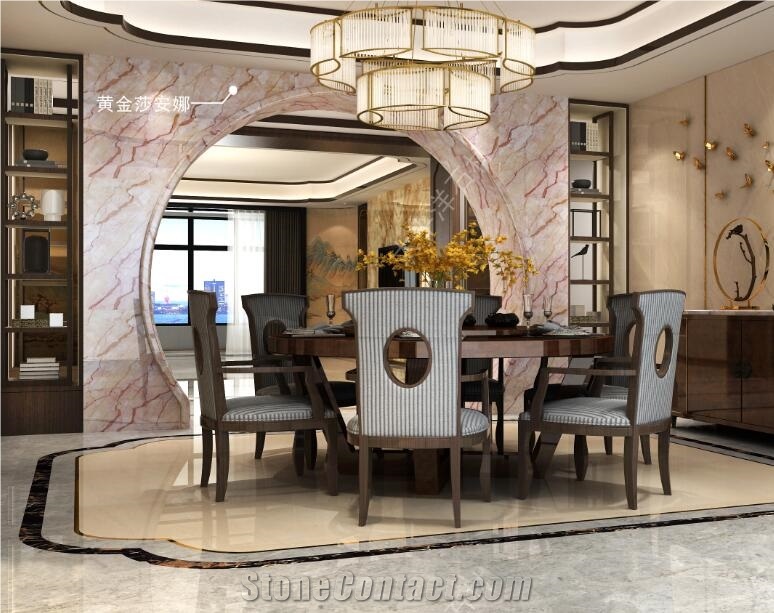 Iran Gold Royal Shanna Marble Quarry