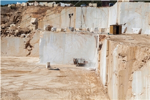 Kemalpasa White-Bursa Bianco White Marble Quarry