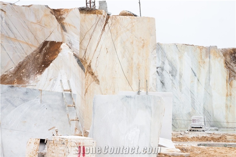 White Calcite Marble Quarry