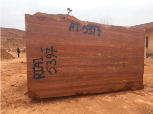 Azarshahr Red Travertine Quarry