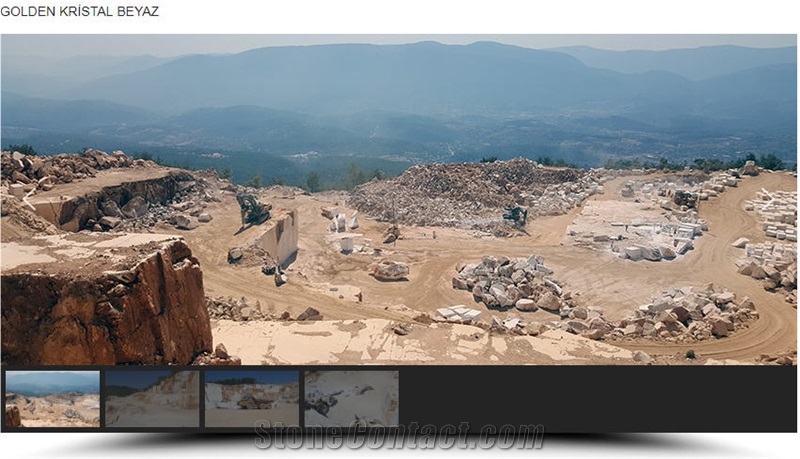 Ermas Golden Crystal Marble Quarry