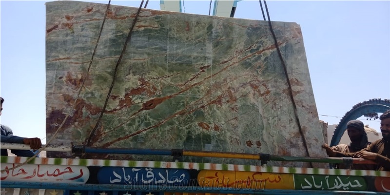 3D Pakistan Green Onyx Quarry