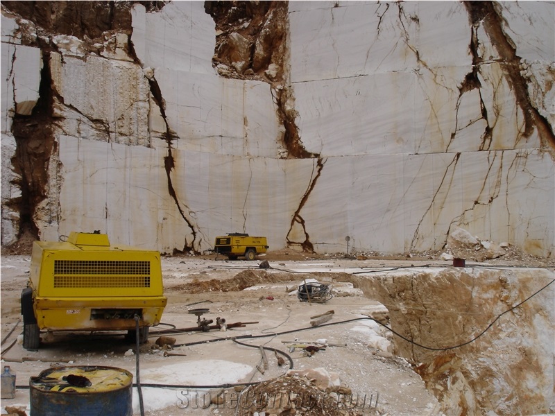 Thassos Snow White Marble Quarry