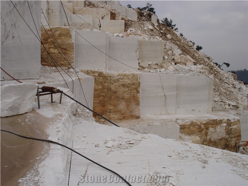 Thassos Snow White Marble Quarry