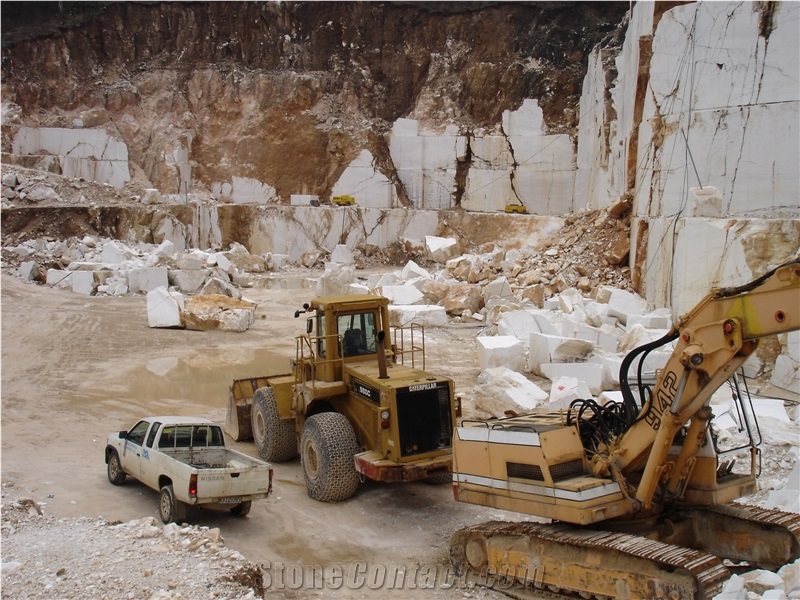 Thassos Snow White Marble Quarry