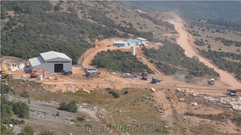 Balkan White Marble Quarry