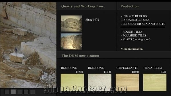 Serpeggiante Marble, Biancone and Bronzetto Marbles Quarry
