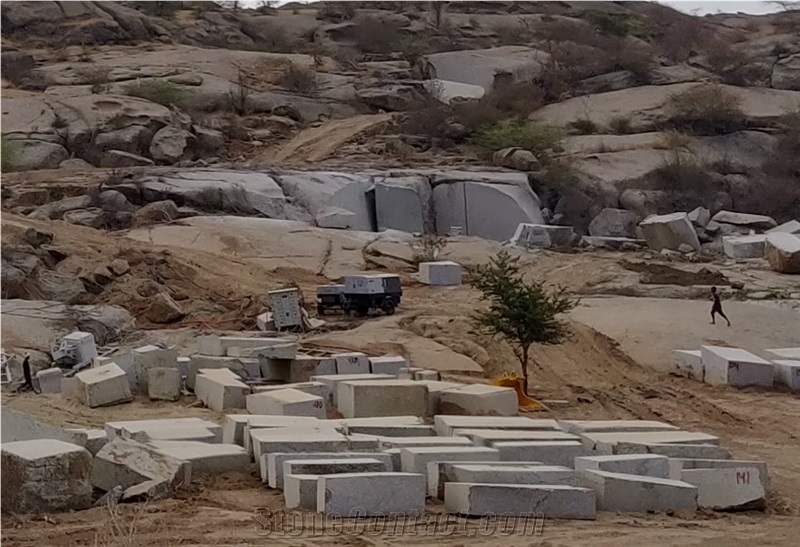 Nadol Silver White Granite - Platinum White Granite Quarry