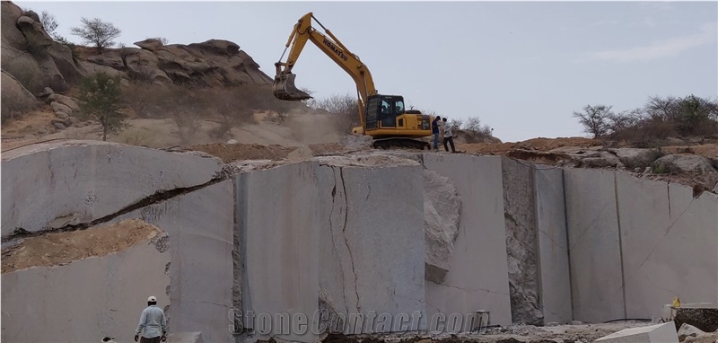 Nadol Silver White Granite - Platinum White Granite Quarry