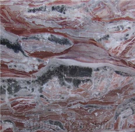 San Giovanni Bianco Arabescato Orobico Rosso Marble Quarry