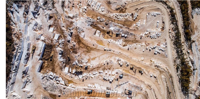 Danae Marble, Danae Bianco Gala Marble Quarry