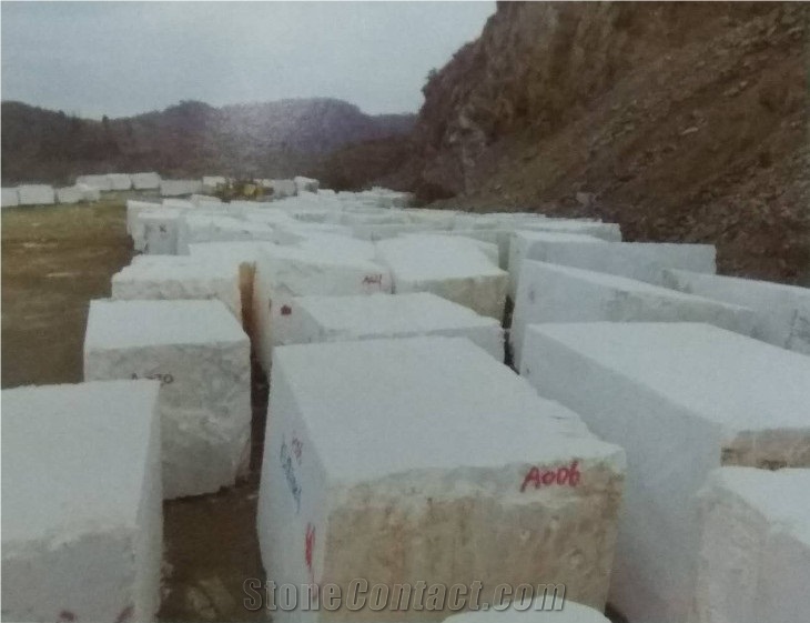 Moon Lotus White Marble Quarry