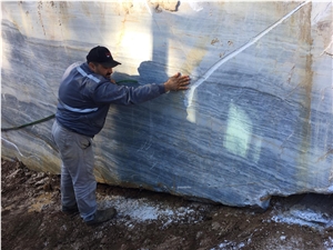 Coral Pink Grey Marble Quarry