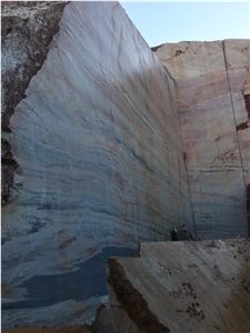 Coral Pink Grey Marble Quarry