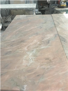 Coral Pink Grey Marble Quarry