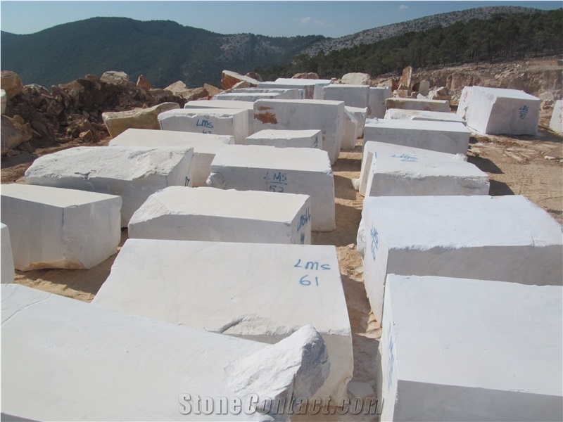 POLMER MARBLE Mugla White Marble Quarry