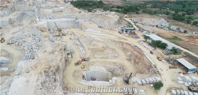 Viscont White Wavy Granite - Viscont White Plain Granite Quarry