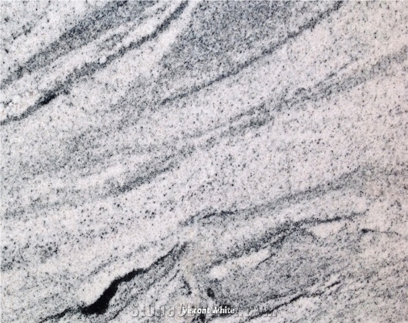 Viscont White Wavy Granite - Viscont White Plain Granite Quarry