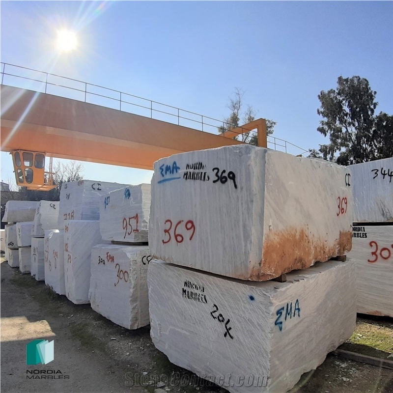 Kavala Semi White Marble Quarry