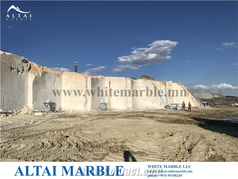 Tayan Nuur Altai White Marble Quarry