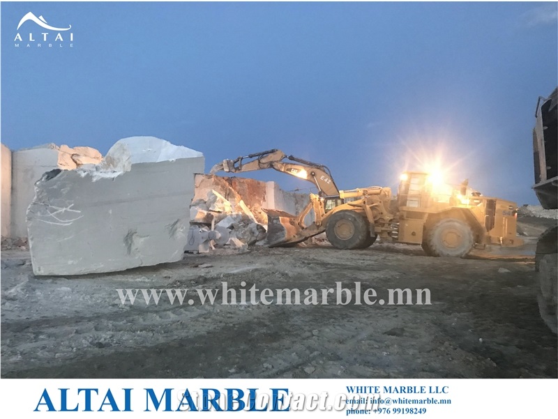 Tayan Nuur Altai White Marble Quarry