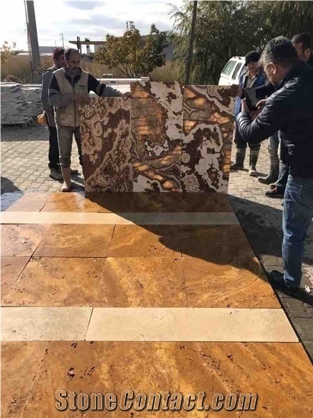 Sivas Yellow Travertine Quarry